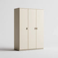 Armoire de chambre 3 portes blanc cassé 120 x 52 x 180 cm en panneaux de particules mélaminés rectangulaire